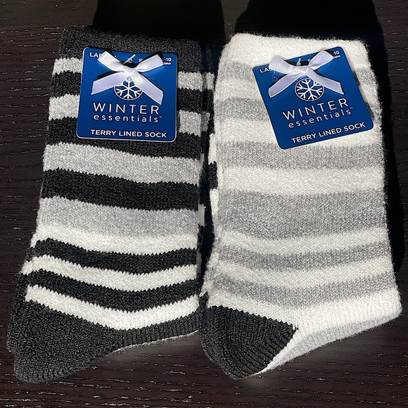 Winter essentials Accessories - Cozy Terry Lined Socks Bundle — Winter Essentials